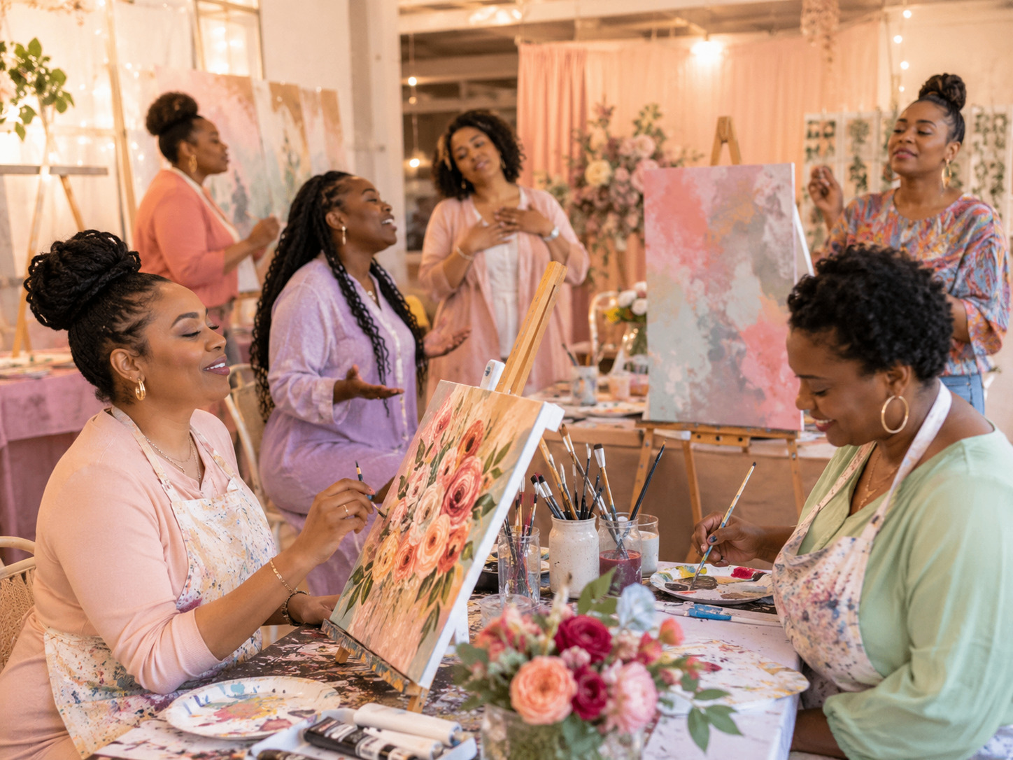 Creative worship and conversation between sisters